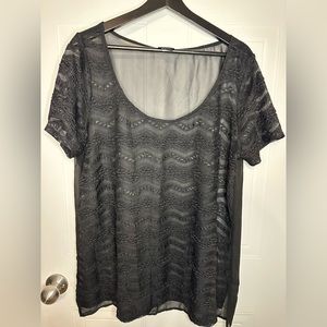 Lace front top